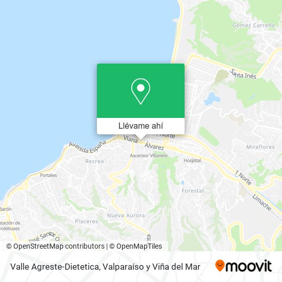 Mapa de Valle Agreste-Dietetica