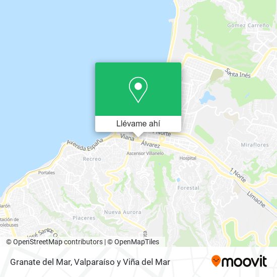 Mapa de Granate del Mar