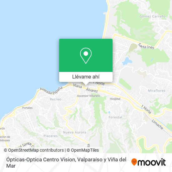 Mapa de Ópticas-Optica Centro Vision