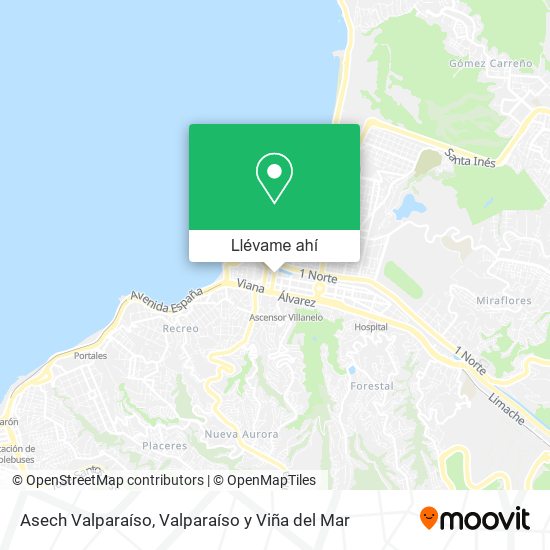 Mapa de Asech Valparaíso