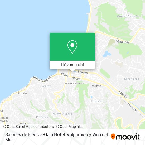 Mapa de Salones de Fiestas-Gala Hotel