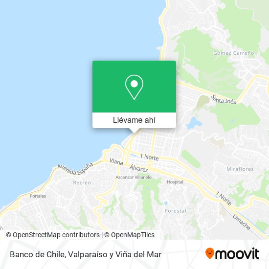 Mapa de Banco de Chile