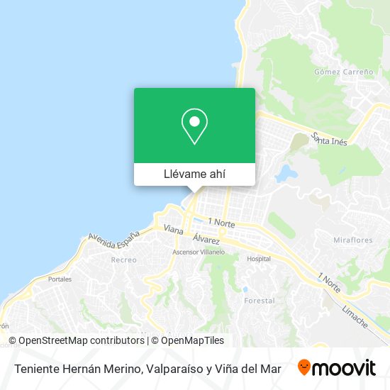 Mapa de Teniente Hernán Merino