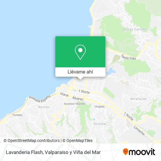 Mapa de Lavanderia Flash