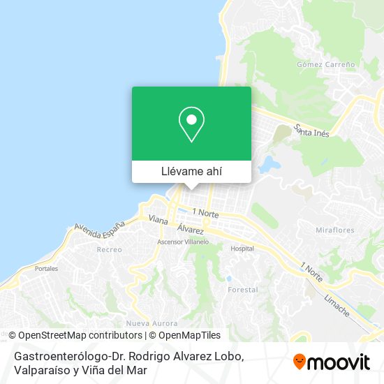 Mapa de Gastroenterólogo-Dr. Rodrigo Alvarez Lobo