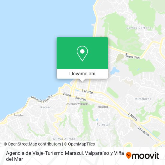 Mapa de Agencia de Viaje-Turismo Marazul