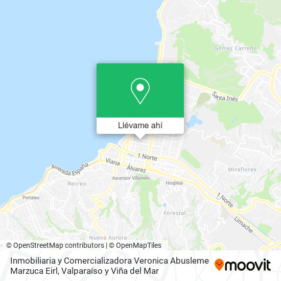 Mapa de Inmobiliaria y Comercializadora Veronica Abusleme Marzuca Eirl