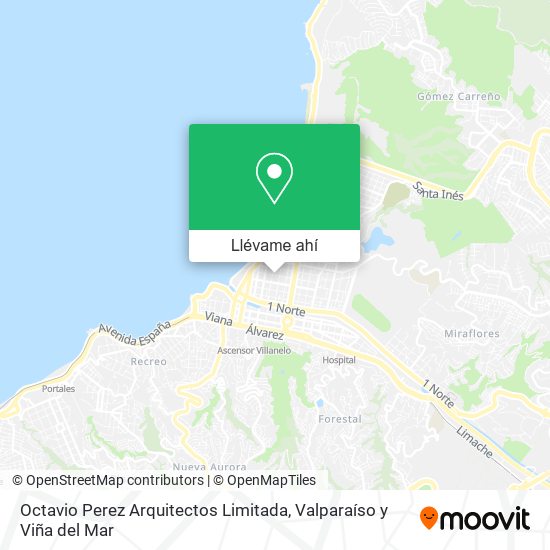 Mapa de Octavio Perez Arquitectos Limitada