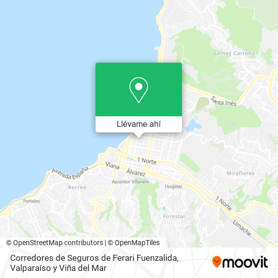 Mapa de Corredores de Seguros de Ferari Fuenzalida