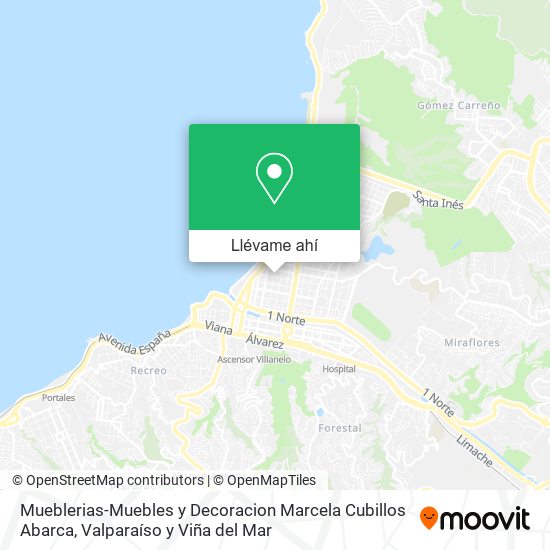 Mapa de Mueblerias-Muebles y Decoracion Marcela Cubillos Abarca