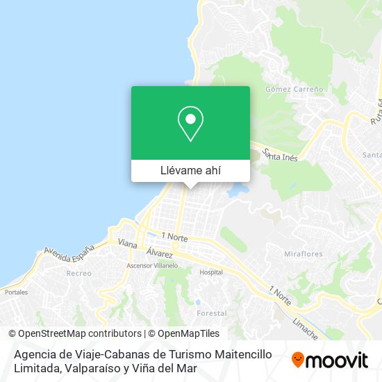 Mapa de Agencia de Viaje-Cabanas de Turismo Maitencillo Limitada