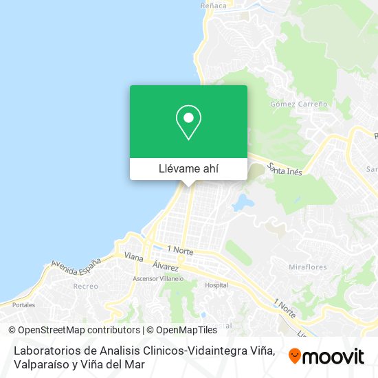 Mapa de Laboratorios de Analisis Clinicos-Vidaintegra Viña