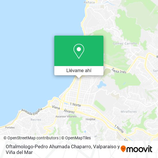 Mapa de Oftalmologo-Pedro Ahumada Chaparro