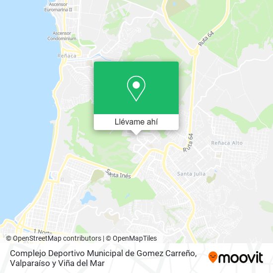 Mapa de Complejo Deportivo Municipal de Gomez Carreño