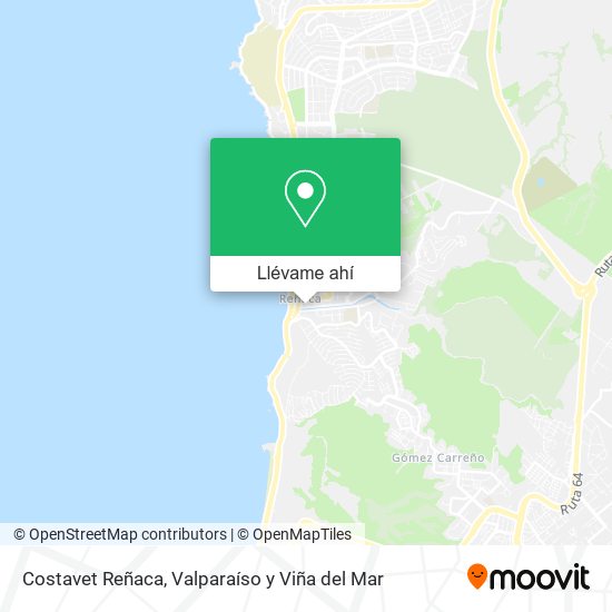 Mapa de Costavet Reñaca