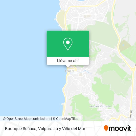 Mapa de Boutique Reñaca