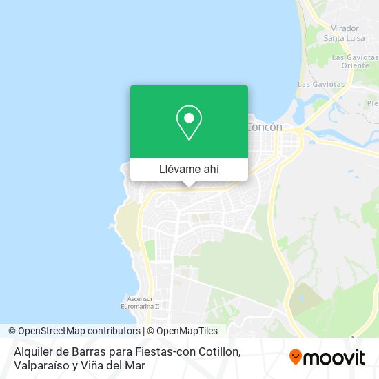 Mapa de Alquiler de Barras para Fiestas-con Cotillon