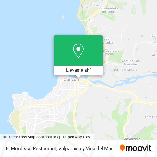 Mapa de El Mordisco Restaurant
