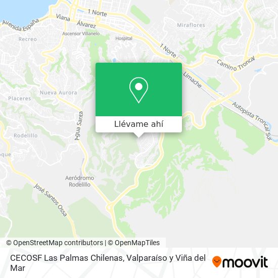 Mapa de CECOSF Las Palmas Chilenas