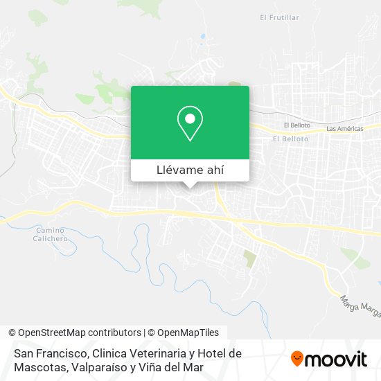 Mapa de San Francisco, Clinica Veterinaria y Hotel de Mascotas