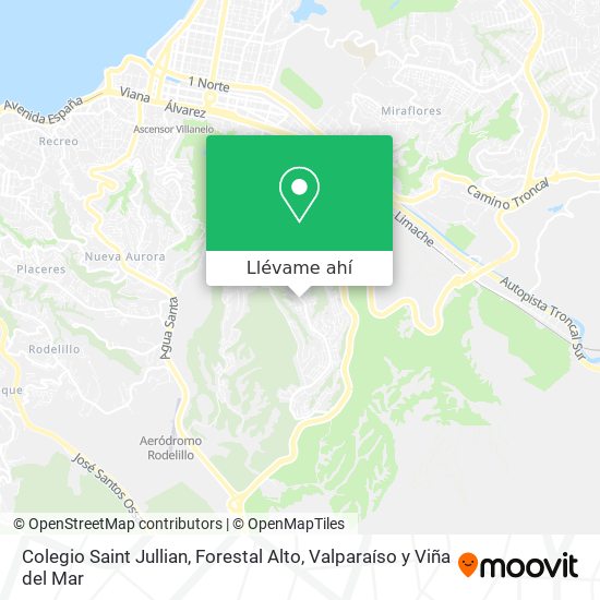 Mapa de Colegio Saint Jullian, Forestal Alto