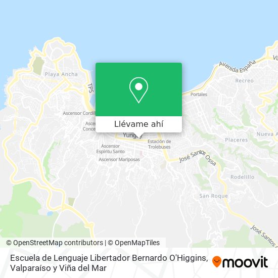 Mapa de Escuela de Lenguaje Libertador Bernardo O'Higgins