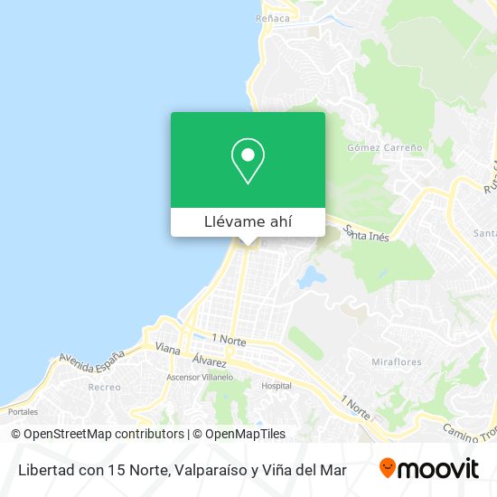 Mapa de Libertad con 15 Norte