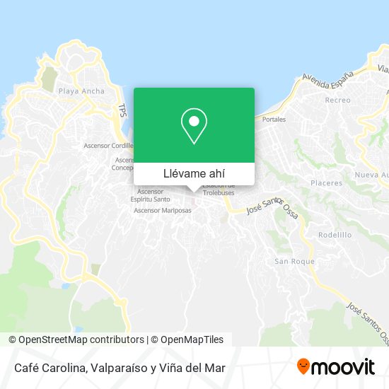 Mapa de Café Carolina