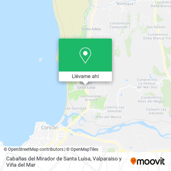Mapa de Cabañas del Mirador de Santa Luisa