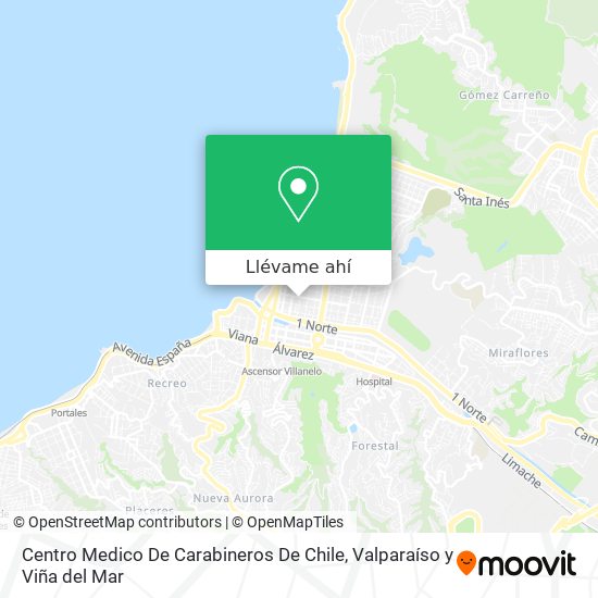 Mapa de Centro Medico De Carabineros De Chile