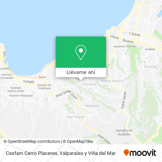 Mapa de Cesfam Cerro Placeres