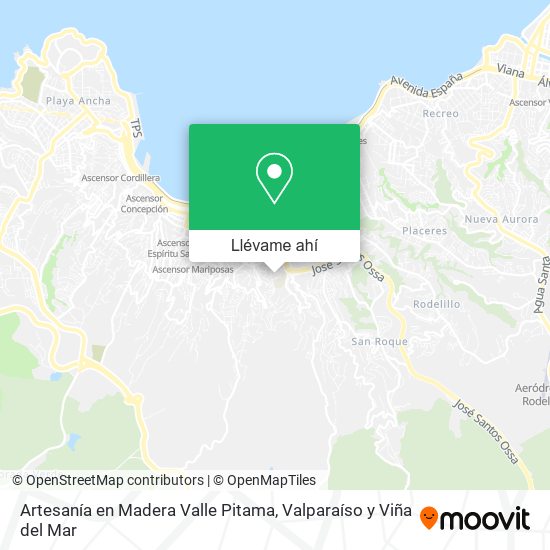 Mapa de Artesanía en Madera Valle Pitama