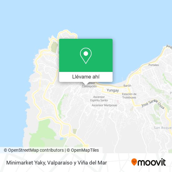 Mapa de Minimarket Yaky