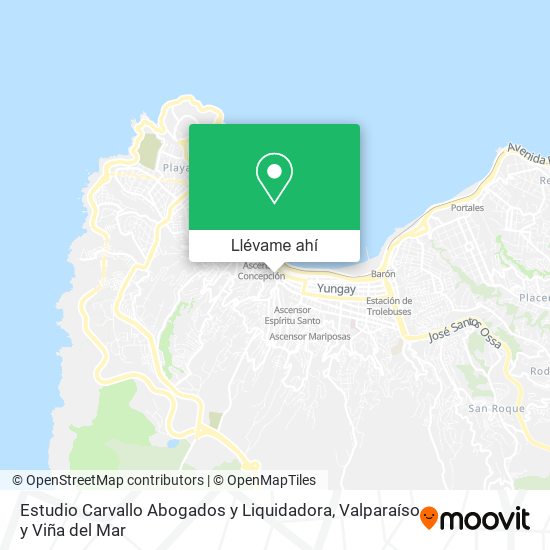 Mapa de Estudio Carvallo Abogados y Liquidadora