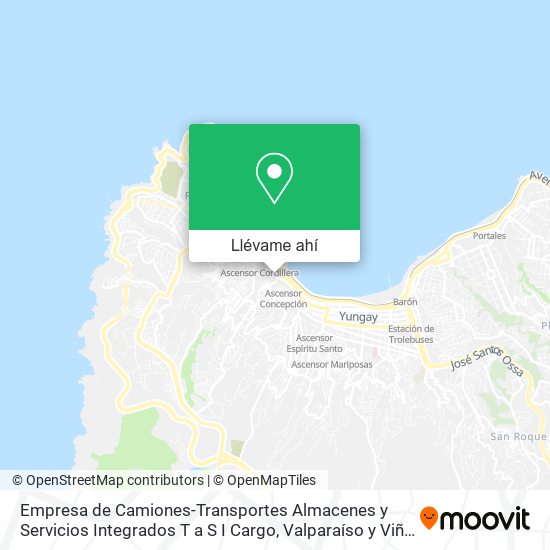 Mapa de Empresa de Camiones-Transportes Almacenes y Servicios Integrados T a S I Cargo