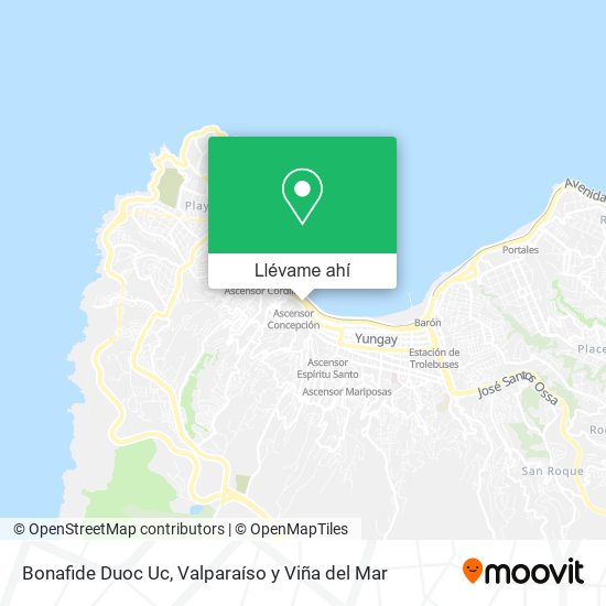 Mapa de Bonafide Duoc Uc