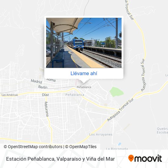 Mapa de Estación Peñablanca