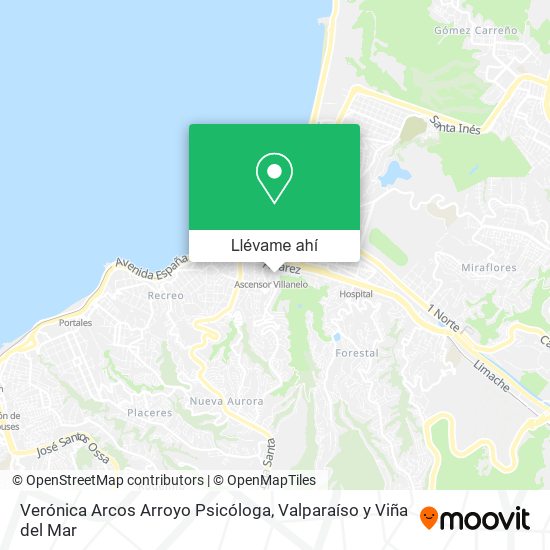 Mapa de Verónica Arcos Arroyo Psicóloga