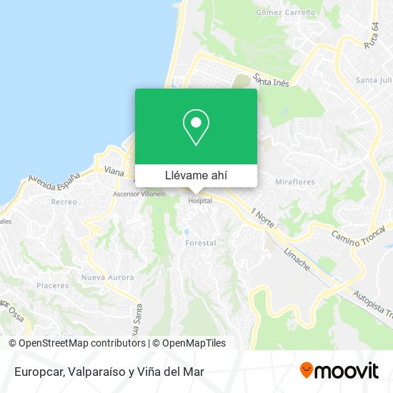 Mapa de Europcar