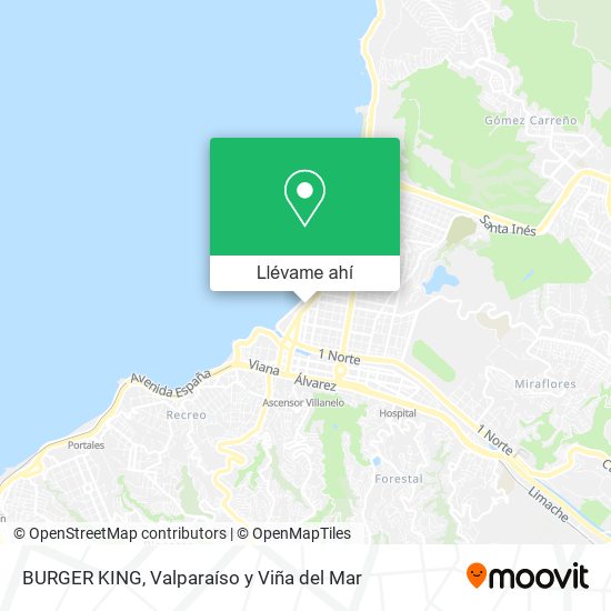 Mapa de BURGER KING