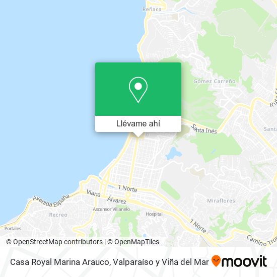 Mapa de Casa Royal Marina Arauco