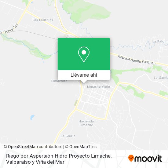 Mapa de Riego por Aspersión-Hidro Proyecto Limache