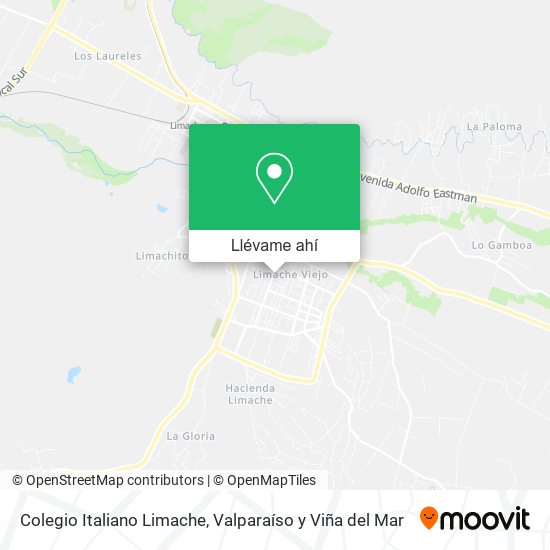 Mapa de Colegio Italiano Limache