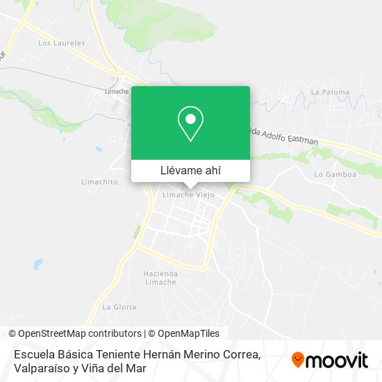 Mapa de Escuela Básica Teniente Hernán Merino Correa