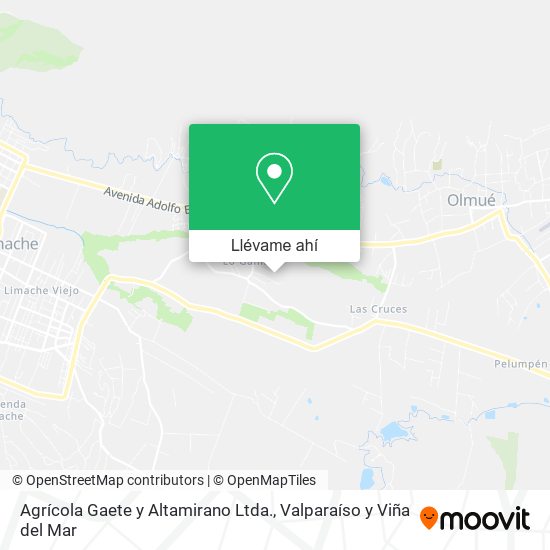 Mapa de Agrícola Gaete y Altamirano Ltda.