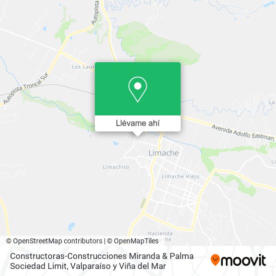 Mapa de Constructoras-Construcciones Miranda & Palma Sociedad Limit