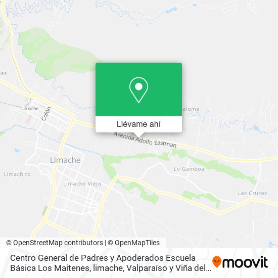 Mapa de Centro General de Padres y Apoderados Escuela Básica Los Maitenes, limache