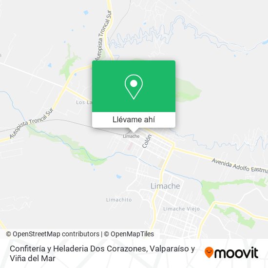 Mapa de Confitería y Heladeria Dos Corazones