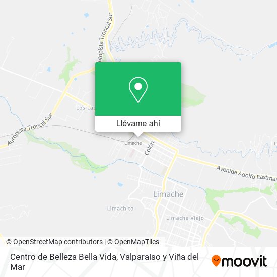 Mapa de Centro de Belleza Bella Vida