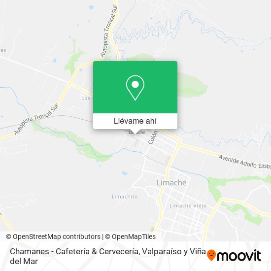 Mapa de Chamanes - Cafetería & Cervecería